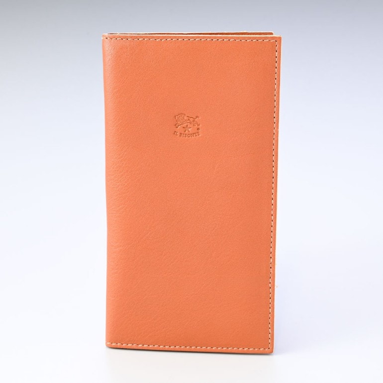 イルビゾンテ IL BISONTE 財布 長財布 フラップ キャラメル