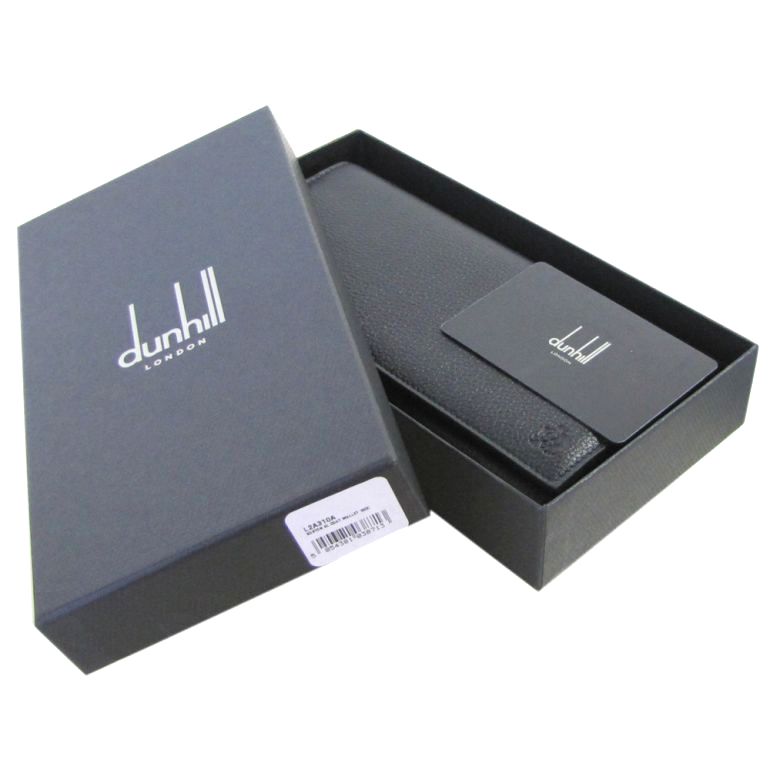 ダンヒル dunhill 財布 長財布 メンズ ボストン レザー 牛革 BOSTON ブラック L2A310A 名入れ可有料 箔押し<br>【スペシャルラッピング660円(別売り)】