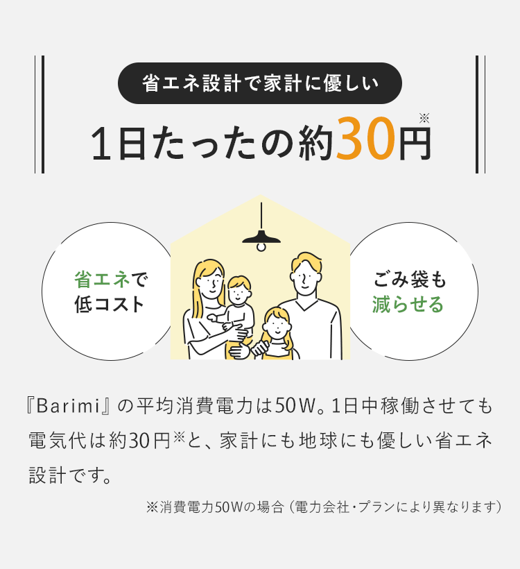 即納 生ごみ処理機 バリミ Barimi 助成金 補助金 ハイブリッド脱臭装置 コンパクト 家庭用 分解処理 半永久的に生ゴミ分解 全自動 微生物発酵分解式 バイオ 電気 式 コンポスト 音 匂い コスト 小型  マンション 一軒家 人気 肥料 【テレQ】送料無料【ギフトラッピング不可】