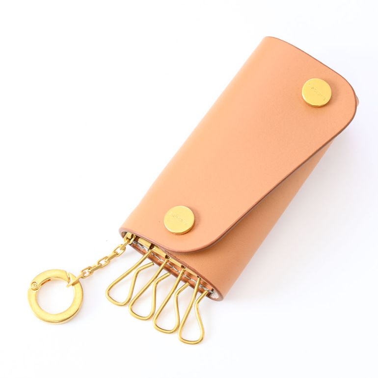 イルビゾンテ IL BISONTE キーケース コンテンポラリーコレクション Fifty-on IO メンズ レディース レザー キャメル SKH115PV0039 NA246H 日本未発売 箔押し名入れ可有料 【スペシャルラッピング660円(別売り)】