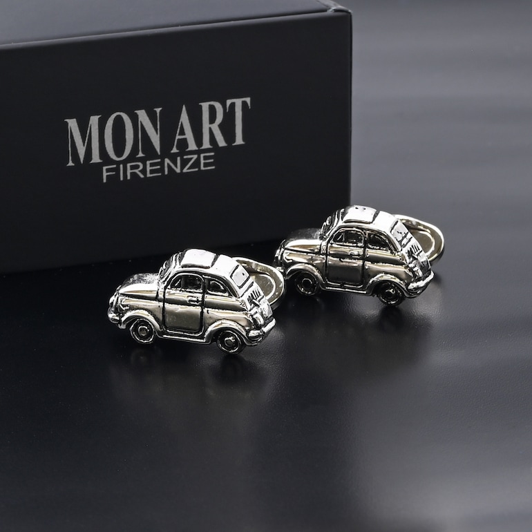 モンアート MONART カフス メンズ カフリンクス カフスボタン クラシックカー シルバー VEHICLE RG K 69 Made in Italy 名入れ可有料 正規代理店