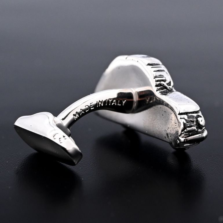 モンアート MONART カフス メンズ カフリンクス カフスボタン クラシックカー シルバー VEHICLE RG K 69 Made in Italy 名入れ可有料 正規代理店