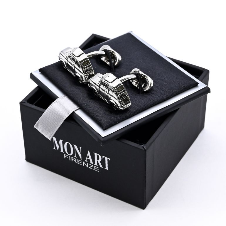 モンアート MONART カフス メンズ カフリンクス カフスボタン クラシックカー シルバー VEHICLE RG K 69 Made in Italy 名入れ可有料 正規代理店