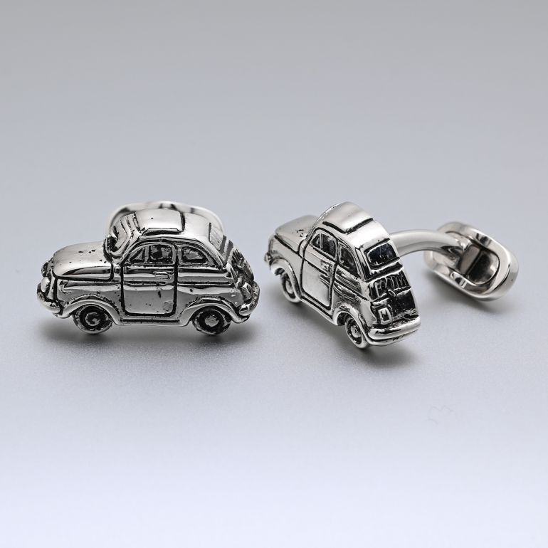 モンアート MONART カフス メンズ カフリンクス カフスボタン クラシックカー シルバー VEHICLE RG K 69 Made in Italy 名入れ可有料 正規代理店