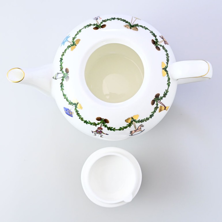 ロイヤルコペンハーゲン ROYAL COPENHAGEN スターフルーテッド ティーポット 1200ml 2503141 1016965 北欧食器 洋食器 名入れ可有料 【スペシャルラッピング660円(別売り)】