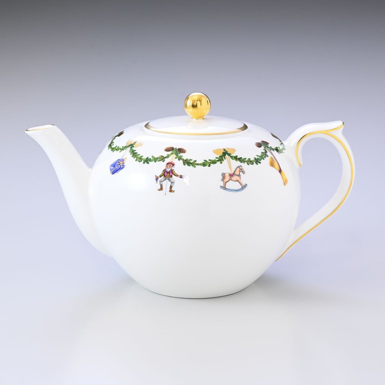ロイヤルコペンハーゲン ROYAL COPENHAGEN スターフルーテッド ティーポット 1200ml 2503141 1016965 北欧食器 洋食器 名入れ可有料 【スペシャルラッピング660円(別売り)】