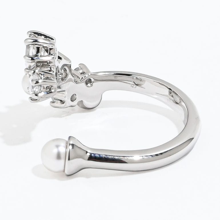 スワロフスキー SWAROVSKI リング 指輪 9号 Constella コンステラ オープンリング クリスタルパール クリア シルバー 5705597 ジュエリー アクセサリー【スペシャルラッピング660円(別売り)】
