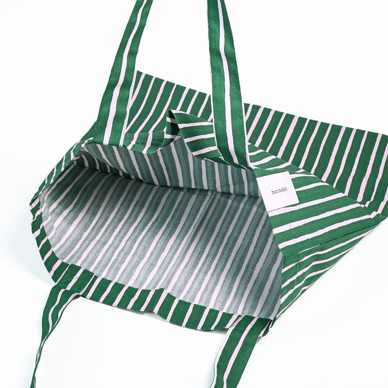 【刺しゅう名入れ可有料】マリメッコ marimekko トートバッグ ピッコロ Piccolo ファブリックバッグ レディース グリーン 73875 073875 857 北欧雑貨 北欧デザイン  クロネコゆうパケット限定 送料無料<br>【スペシャルラッピング660円(別売り)】