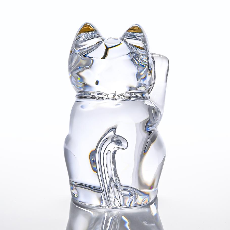 【名入れ可有料】バカラ Baccarat ギフトセット フィギュア オーナメント 招き猫 クリア 2607786 【熨斗対応】 インテリア オブジェ 置物 洋食器 <br>【スペシャルラッピング660円(別売り)】