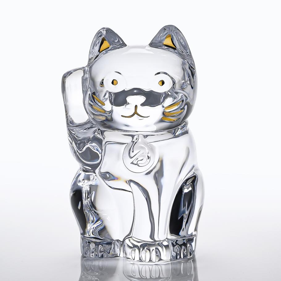【名入れ可有料】バカラ Baccarat ギフトセット フィギュア オーナメント 招き猫 クリア 2607786 【熨斗対応】 インテリア オブジェ 置物 洋食器 <br>【スペシャルラッピング660円(別売り)】
