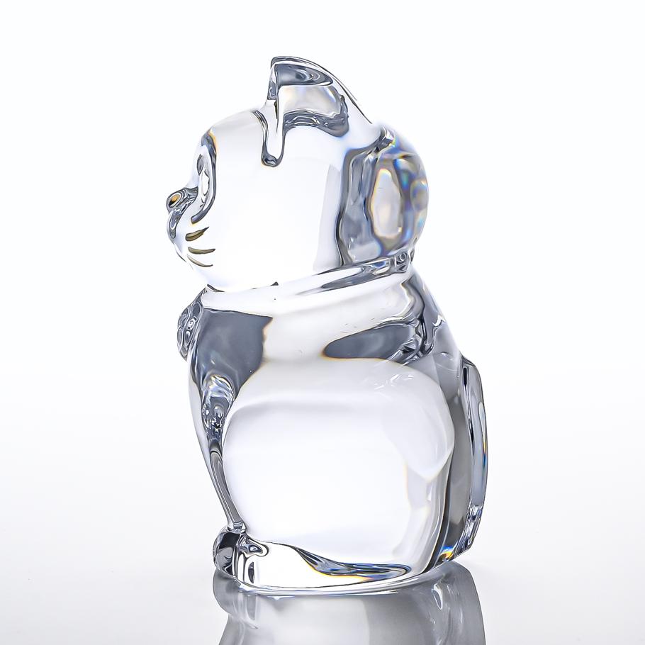 【名入れ可有料】バカラ Baccarat ギフトセット フィギュア オーナメント 招き猫 クリア 2607786 【熨斗対応】 インテリア オブジェ 置物 洋食器 <br>【スペシャルラッピング660円(別売り)】