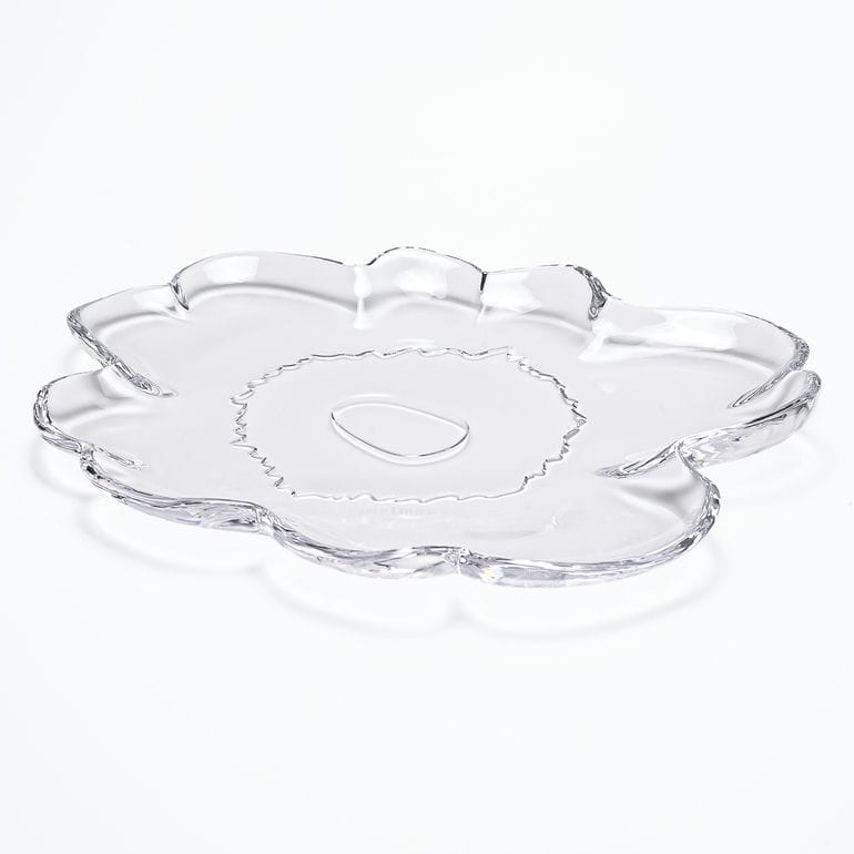 マリメッコ marimekko プレート 20cm 60周年記念 Unikko ウニッコ クリア 73294 073294 100 洋食器 テーブルウェア 北欧食器 北欧デザイン<br>【スペシャルラッピング660円(別売り)】