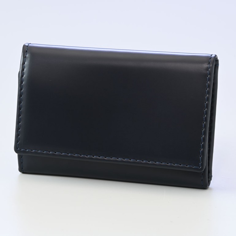 エッティンガー ETTINGER キーケース メンズ ブライドルレザー ファスナーポケット付 バイカラー BH2095JR ネイビー 名入れ可有料 【スペシャルラッピング660円(別売り)】