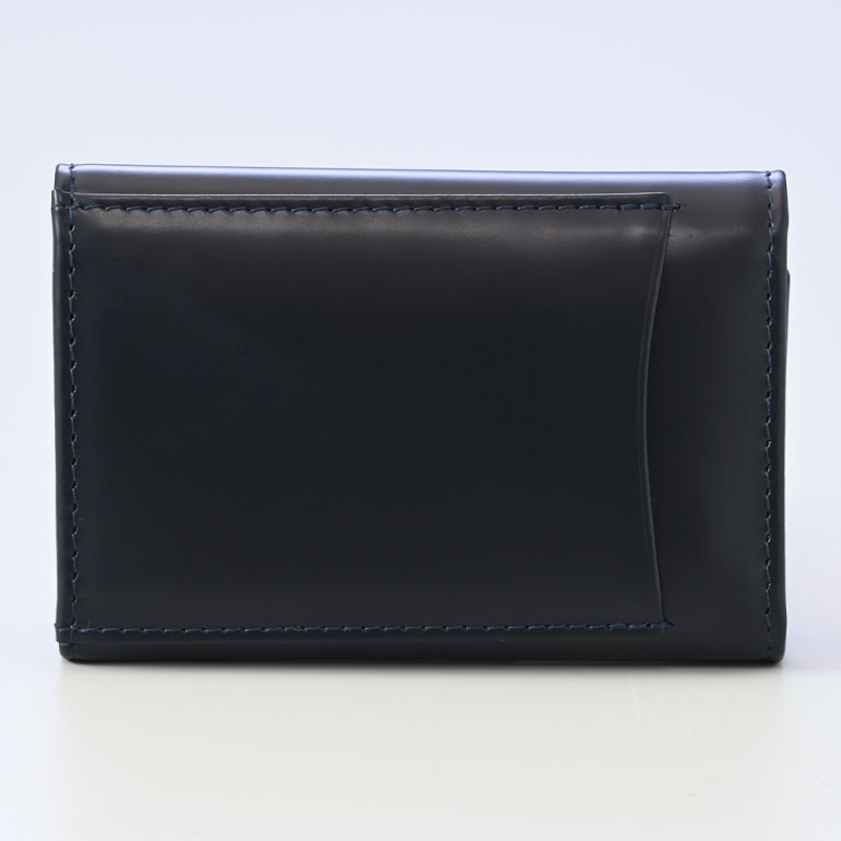 エッティンガー ETTINGER キーケース メンズ ブライドルレザー ファスナーポケット付 バイカラー BH2095JR ネイビー 名入れ可有料 【スペシャルラッピング660円(別売り)】