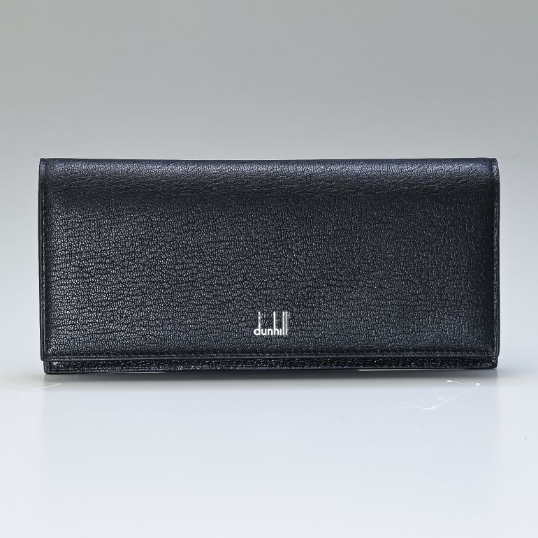 ダンヒル dunhill 財布 長財布 メンズ デューク ファインレザー ブラック 20F2101GS001 名入れ可有料 箔押し<br>【スペシャルラッピング660円(別売り)】