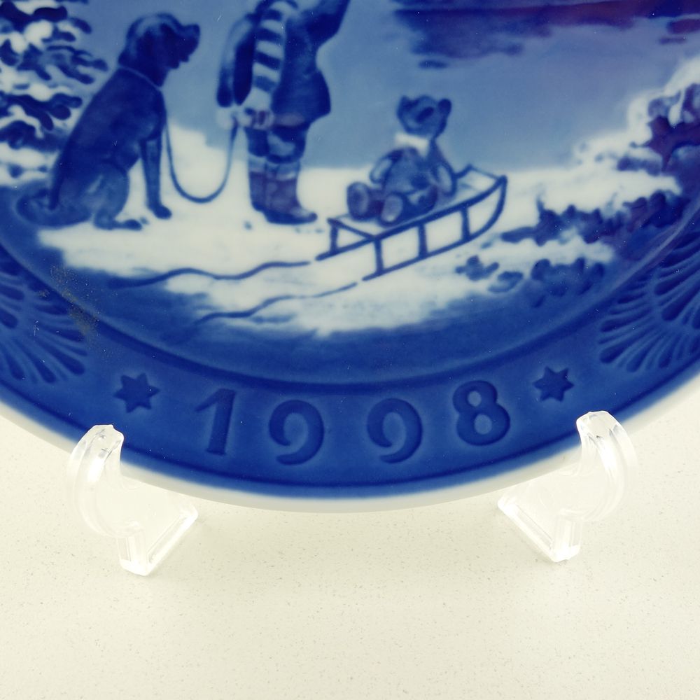 ロイヤルコペンハーゲン イヤープレート 1998年 平成10年 皿立て付き