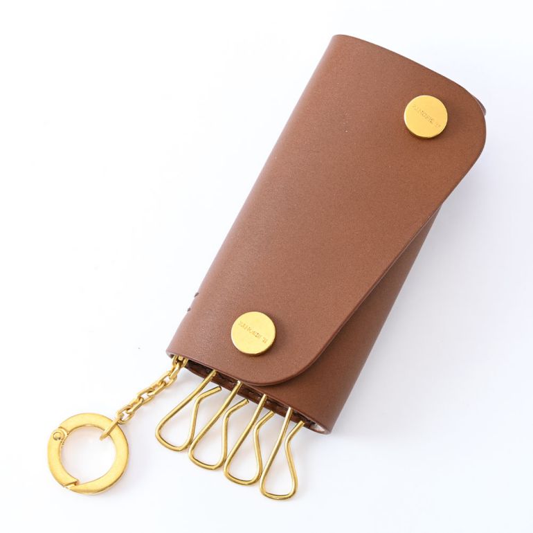 イルビゾンテ IL BISONTE キーケース コンテンポラリーコレクション Fifty-on IO メンズ レディース レザー ダークブラウン SKH115PV0039 BW304H 日本未発売 箔押し名入れ可有料 【スペシャルラッピング660円(別売り)】