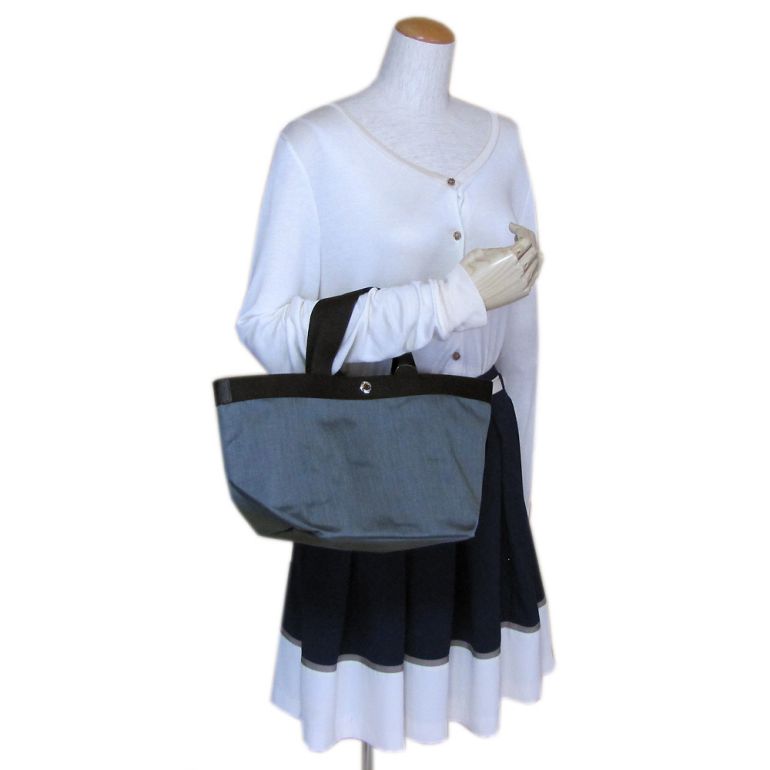 エルベシャプリエ トートバッグ レディース 舟形 M コーデュラナイロン Fusil × Moka 707C 03