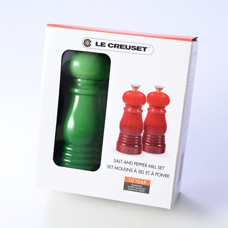 ルクルーゼ ミニ ソルト&ペッパーミルセット 12.5cm Le Creuset ル・クルーゼ バンブーグリーン 44900114080000 洋食器