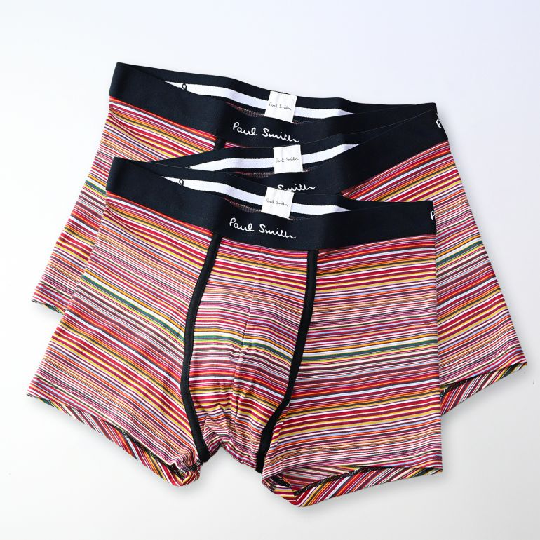 ポールスミス Paul Smith 下着 アンダーウェア ボクサーパンツ メンズ 3パック マルチストライプ 914C/A3PCKO 92A【スペシャルラッピング660円(別売り)】