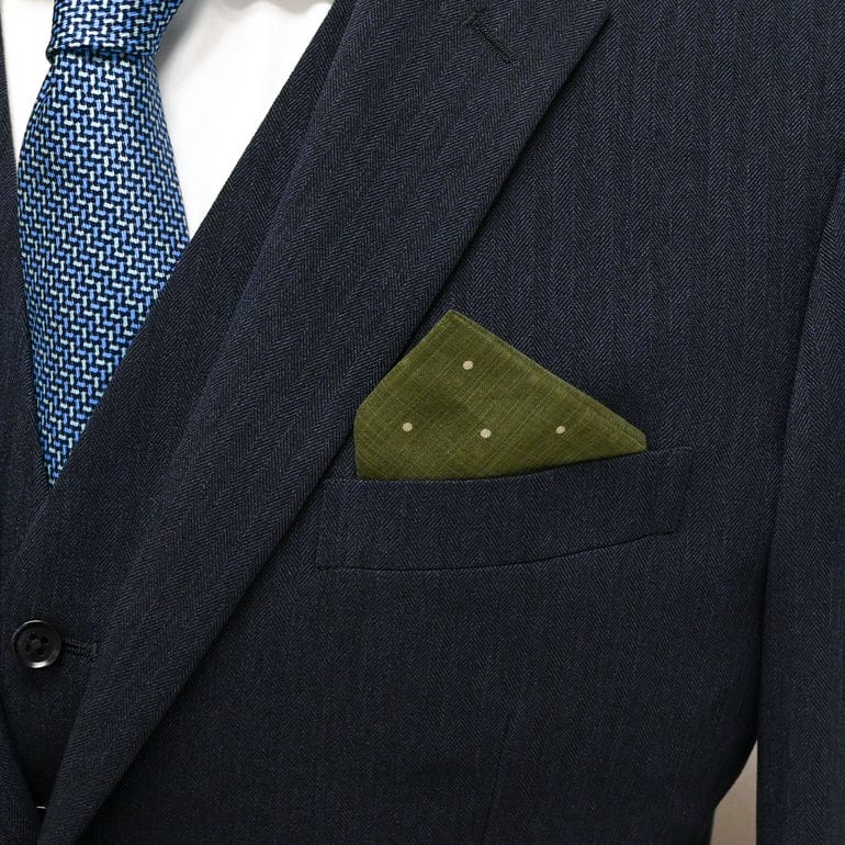 ダンヒル dunhill ポケットチーフ 30cm メンズ ポルカドットプリント  