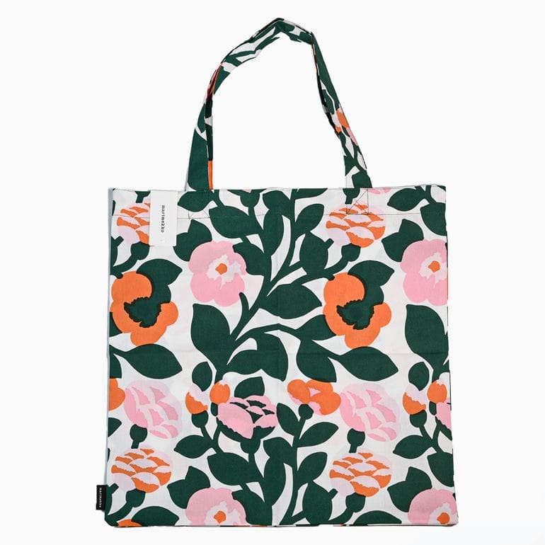 【刺しゅう名入れ可有料】マリメッコ marimekko トートバッグ ピエ二 Pieni GreenGreen ファブリックバッグ レディース グリーン 73876 073876 163 北欧雑貨 北欧デザイン  クロネコゆうパケット限定 送料無料<br>【スペシャルラッピング660円(別売り)】