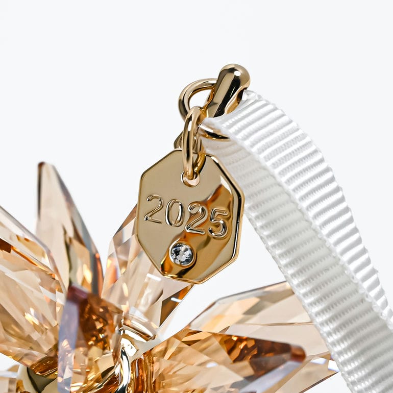 OS-76 SWAROVSKIゴールドクリスタル装飾 3点セット Annual Edition Festive 3D オーナメントセット 2025 | Swarovski