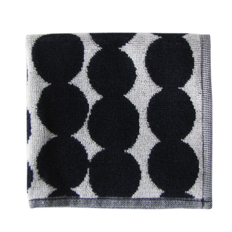 マリメッコ marimekko タオル ハンドタオル ミニタオル ハンカチ 30×30cm Rasymatto ラシィマット ブラック×ホワイト 068762(73020 073020) 190 刺しゅう可有料 北欧雑貨 北欧デザイン 【スペシャルラッピングB対応(別売り)】