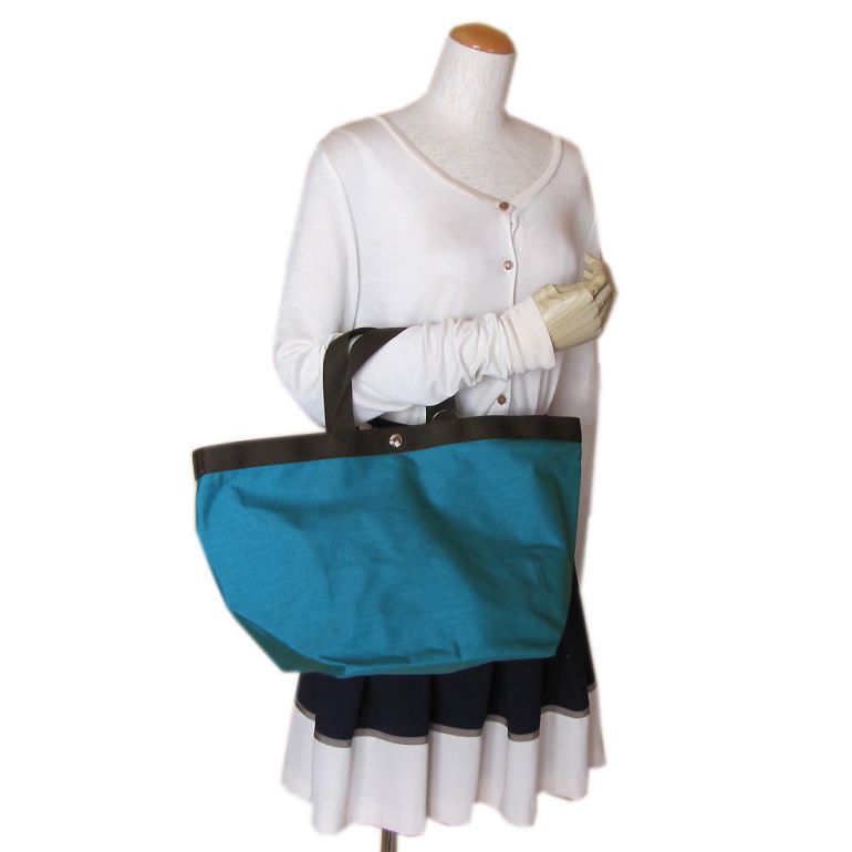 エルベシャプリエ トートバッグ レディース A4 舟形 L コーデュラナイロン ラゴン×モカ 725C 40L