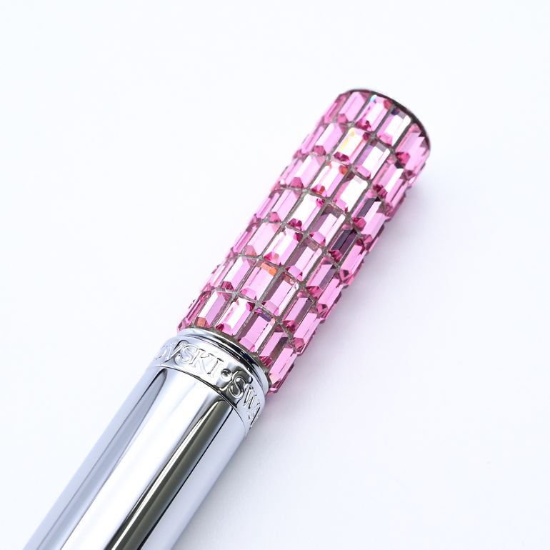 スワロフスキー SWAROVSKI ボールペン LCT002 シルバー×ピンク 5647830 名入れ有料可 名入れギフト ボールペン 文房具【スペシャルラッピング660円(別売り)】