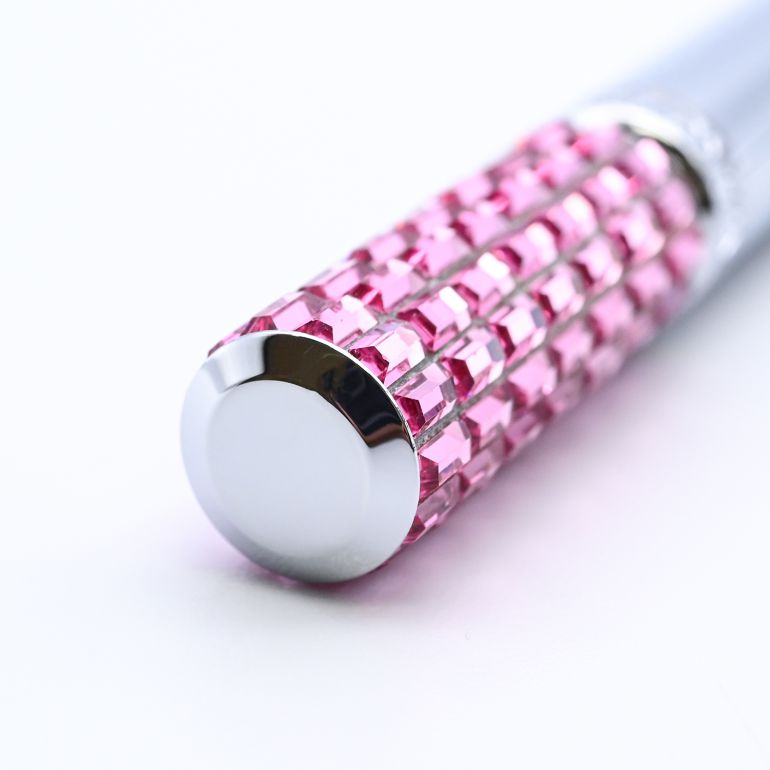 スワロフスキー SWAROVSKI ボールペン LCT002 シルバー×ピンク 5647830 名入れ有料可 名入れギフト ボールペン 文房具【スペシャルラッピング660円(別売り)】