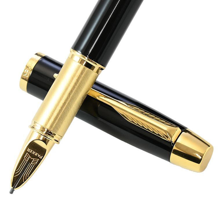 新品Parker 5TH ブラックペン 専用ケース付き万年筆 パーカー 5th 名入れ無料 PARKER IM （ボールペンでも万年筆でも