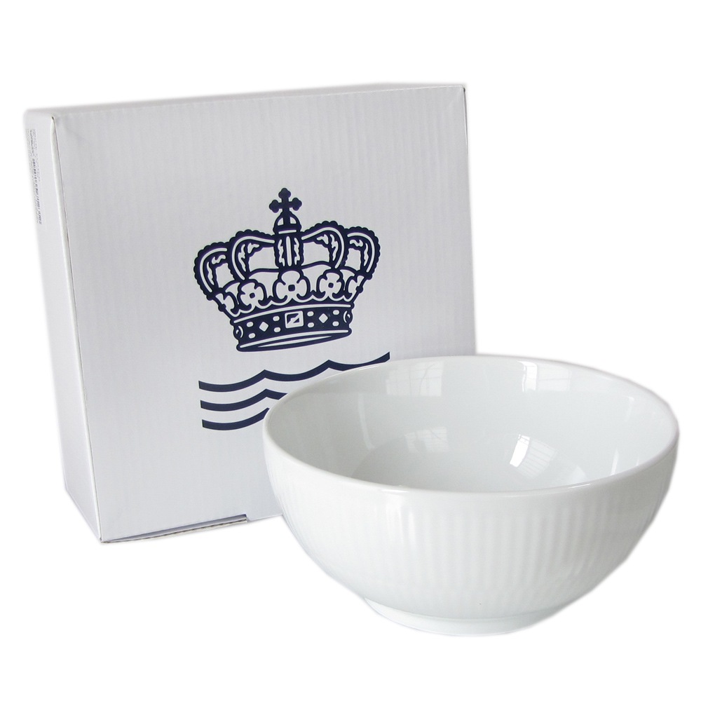 ロイヤルコペンハーゲン ホワイトフルーテッド ボウル シリアルボウル  