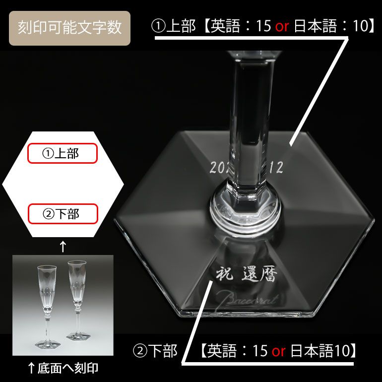 【名入れ可有料】バカラ Baccarat ギフトセット グラス ペア アルクール イブ 25cm シャンパンフルート 2802588 【熨斗対応】 洋食器 <br>【スペシャルラッピング1100円(別売り)】