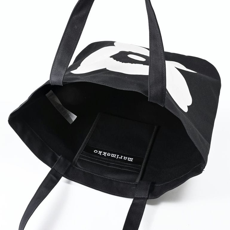 マリメッコ marimekko トートバッグ TORNA Unikko ウニッコ レディース ブラック ホワイト 47931 047931 910 北欧雑貨 北欧デザイン