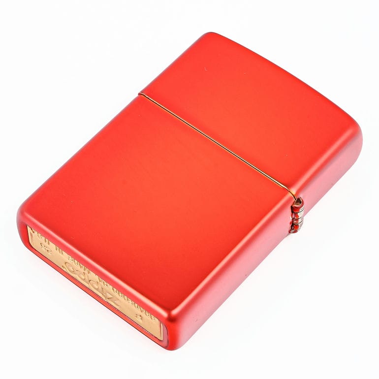zippo Ｌ＆M タバコメーカー　赤フィルター10k GOLD 名入れ可有料】ZIPPO ジッポー ライター ジッポ METALLIC RED
