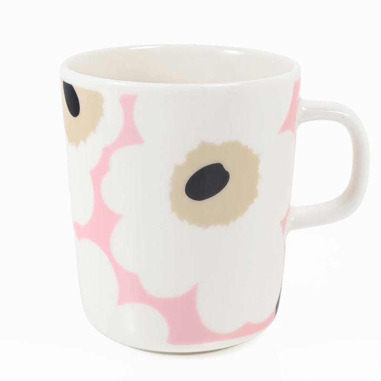 マリメッコ marimekko マグカップ コップ 250ml ウニッコ オフホワイト ピンク サンド チャコール 75266 075266 138 洋食器 テーブルウェア 北欧食器 北欧デザイン<br>【スペシャルラッピング660円(別売り)】