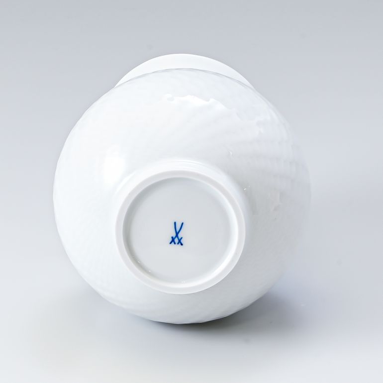 マイセン 波の戯れホワイト ベース 花瓶 13.5cm Meissen 000001