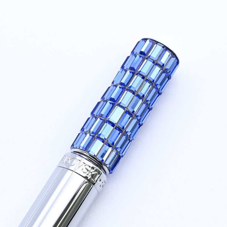 スワロフスキー SWAROVSKI ボールペン LCT002 シルバー×ブルー 5647831 名入れ有料可 名入れギフト ボールペン 文房具【スペシャルラッピング660円(別売り)】