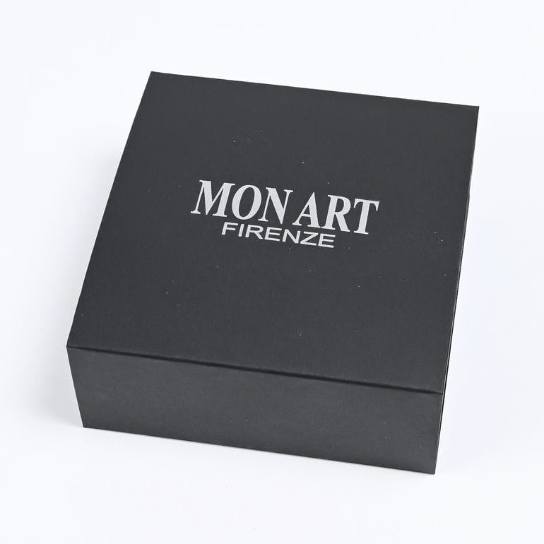 モンアート MONART ブレスレット レディース ウーブンレザー エングレーブ刻印 メタルプレート ブラック MASON BR/123 D S Made in Italy 名入れ可有料 正規代理店