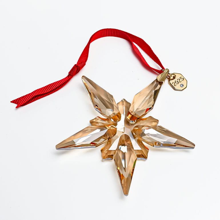 スワロフスキー SWAROVSKI オーナメント Annual Edition スノーフレーク クリスマスオーナメント 星 スター ゴールド 5701826 インテリア オブジェ 置物【スペシャルラッピング660円(別売り)】