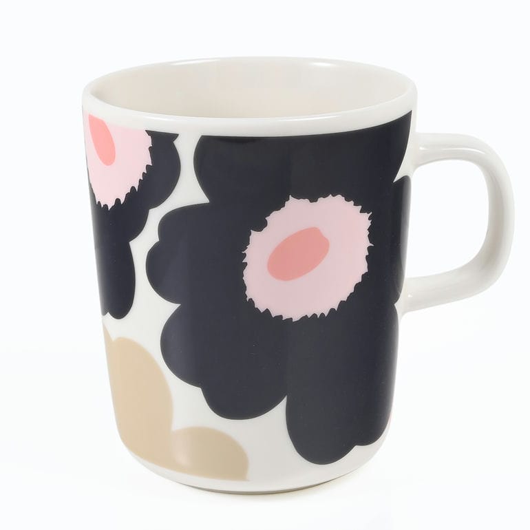 マリメッコ marimekko マグカップ コップ 250ml ウニッコ オフホワイト チャコール サンド ピンク 75266 075266 198 洋食器 テーブルウェア 北欧食器 北欧デザイン<br>【スペシャルラッピング660円(別売り)】