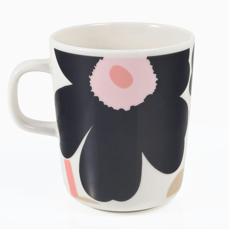 マリメッコ marimekko マグカップ コップ 250ml ウニッコ オフホワイト チャコール サンド ピンク 75266 075266 198 洋食器 テーブルウェア 北欧食器 北欧デザイン<br>【スペシャルラッピング660円(別売り)】