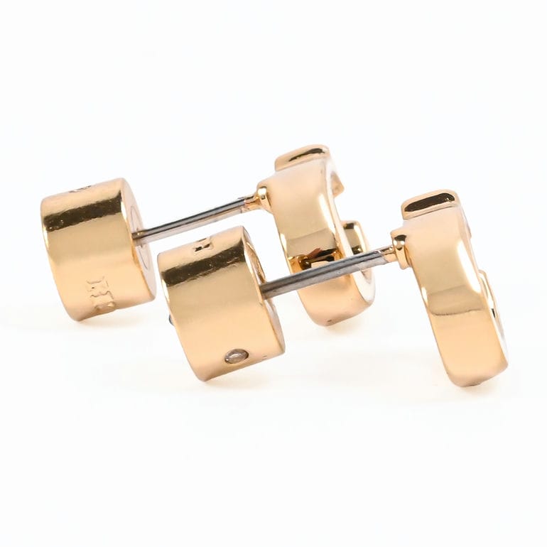 コーチ COACH ピアス スタッドピアス シグネチャー Cロゴ エナメル レディース オフホワイト ゴールド 571173GLD100 ジュエリー アクセサリー<br>【スペシャルラッピング660円(別売り)】