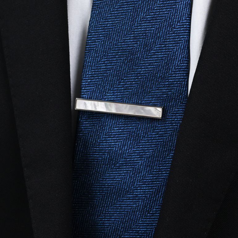 モンアート MONART ネクタイピン メンズ タイピン タイバー タイクリップ シルバー マザーオブパール AMARO TC SP A Made in Italy 名入れ可有料 半貴石 正規代理店