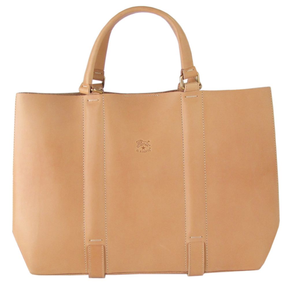 イルビゾンテ IL BISONTE バッグ トートバッグ ハンドバッグ レディース バケッタレザー ヌメ ナチュラル ゴールド A2788 P3 965O