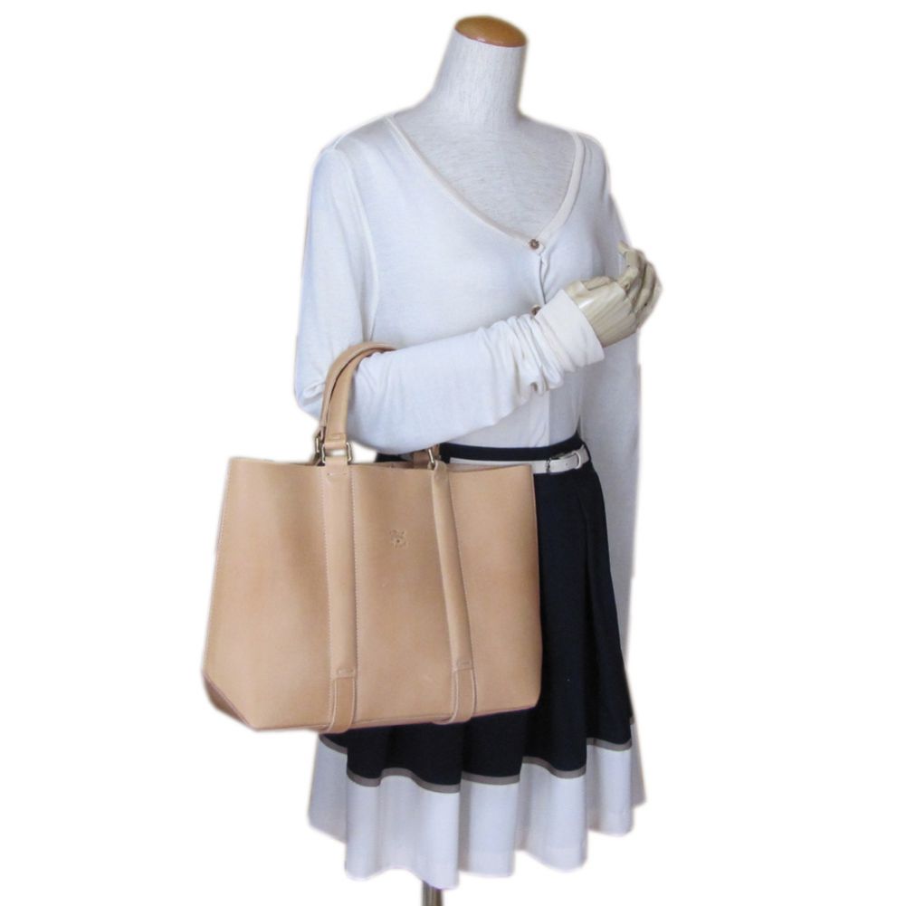 イルビゾンテ IL BISONTE バッグ トートバッグ ハンドバッグ レディース バケッタレザー ヌメ ナチュラル ゴールド A2788 P3 965O