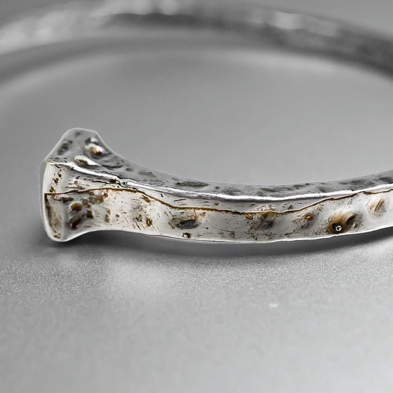 モンアート MONART ブレスレット メンズ レディース 真鍮 ヴィンテージシルバー JIM BR/142 Made in Italy 正規代理店