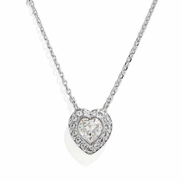 スワロフスキー SWAROVSKI ネックレス ピアス セット アリアナ・グランデコレクション ペア ハート クリア シルバー 5720849 ジュエリー アクセサリー【スペシャルラッピング660円(別売り)】