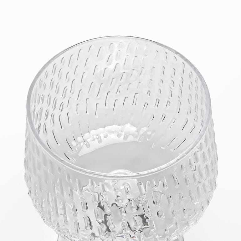 マリメッコ marimekko グラス ゴブレット 250ml SYKSY スゥクス 秋の雨 クリア 72635 072635 100 洋食器 テーブルウェア 北欧食器 北欧デザイン<br>【スペシャルラッピング660円(別売り)】